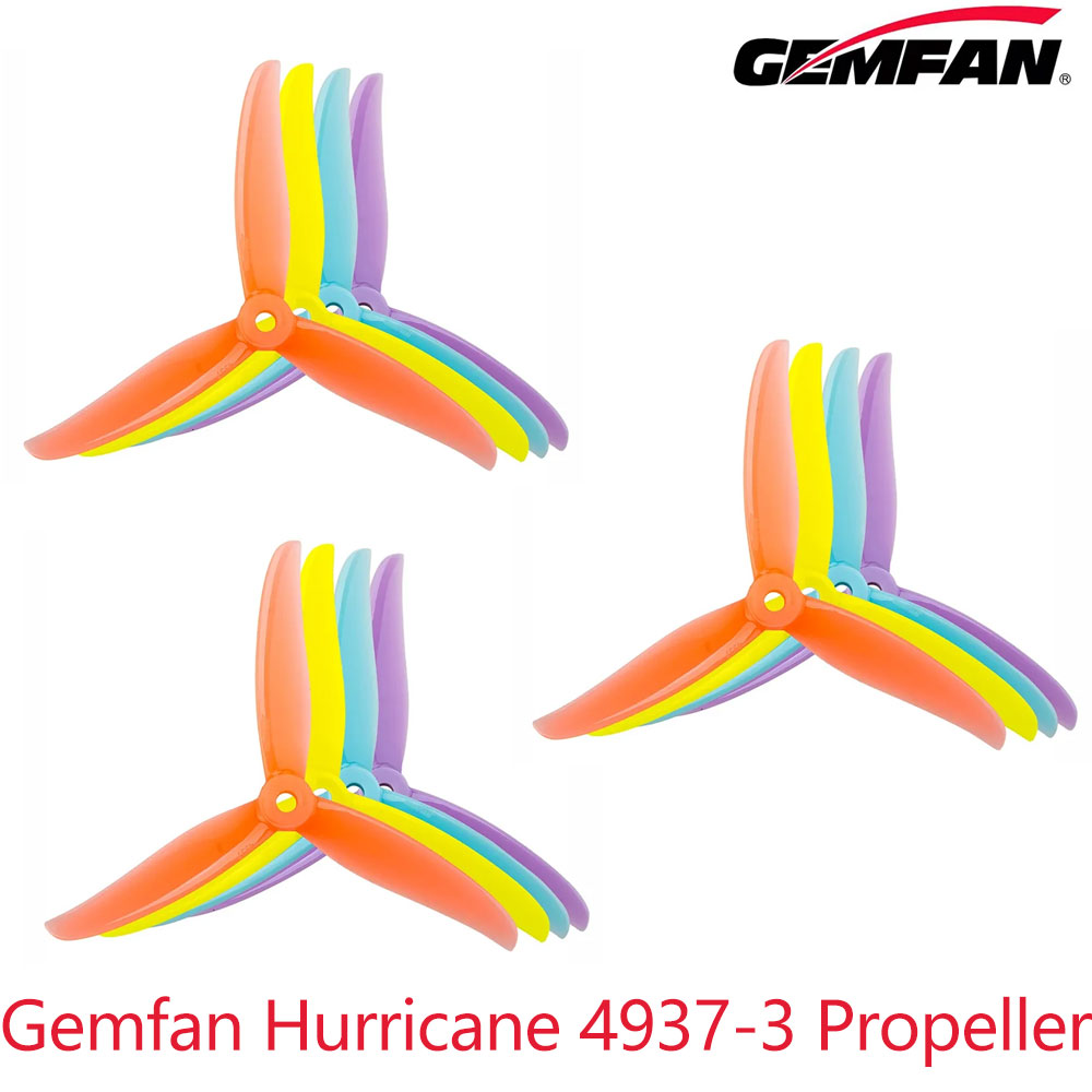 4Pairs 8PCS Hurricane 4937-3 T - Fpv Drone Propeller ulasan dan harga